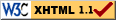 Valid XHTML 1.1
